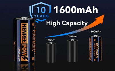 Henreepow AA 1.5V Lithium Rechargeable Battery, Real High Capacity 3000mWh(2000mAh) Li-ion AA Batter